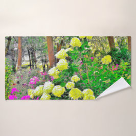 Chartreuse Green Limelight Hydrangea Garden Badhanddoek