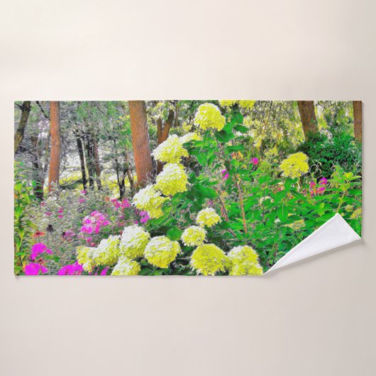 Chartreuse Green Limelight Hydrangea Garden Badhanddoek (Badhanddoek)