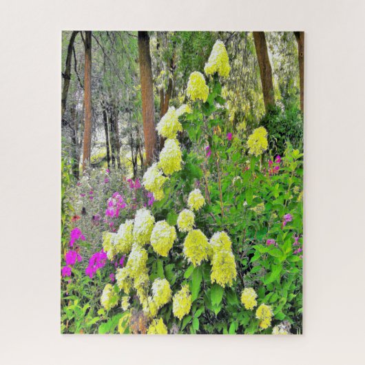 Chartreuse Green Limelight Hydrangea Garden Legpuzzel (Verticaal)