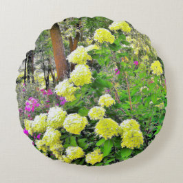 Chartreuse Green Limelight Hydrangea Garden Rond Kussen