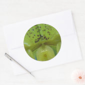 Chartreuse Green Slipper Orchidee Wedding Seals Ronde Sticker (Envelop)