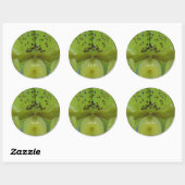 Chartreuse Green Slipper Orchidee Wedding Seals Ronde Sticker (Vel)