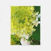 Chartreuse Groen, Limelight Hydrangea, Fleece Deken (Voorkant)