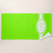 Chartreuse groen monogram