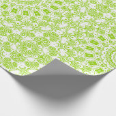 Chartreuse Groene Mandala Patroon Cadeaupapier (Hoek)