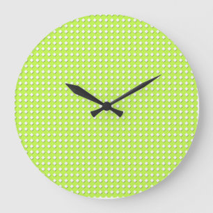 Chartreuse helder limoengroen patroon - Diamanten Grote Klok