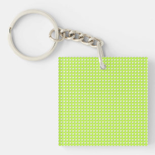 Chartreuse helder limoengroen patroon - Diamanten Sleutelhanger