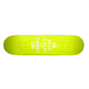 Chartreuse Kalm houden en doorgaan Persoonlijk Skateboard