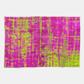 Chartreuse Kiss Pink en Green Abstract Theedoek (Horizontaal)