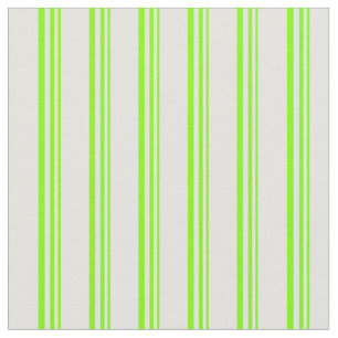 Chartreuse & Light Cyan Colored Patroon Stof