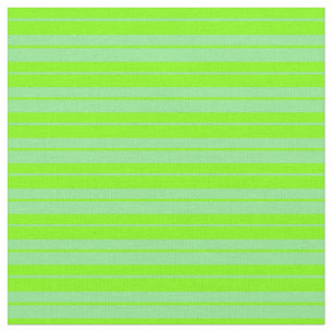 Chartreuse & Light Green Lined/Striped Patroon Stof