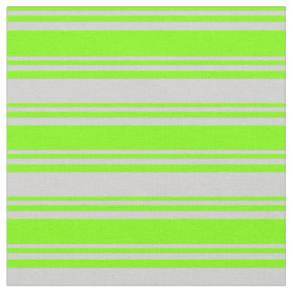 Chartreuse & Light Grey Pattern Stof
