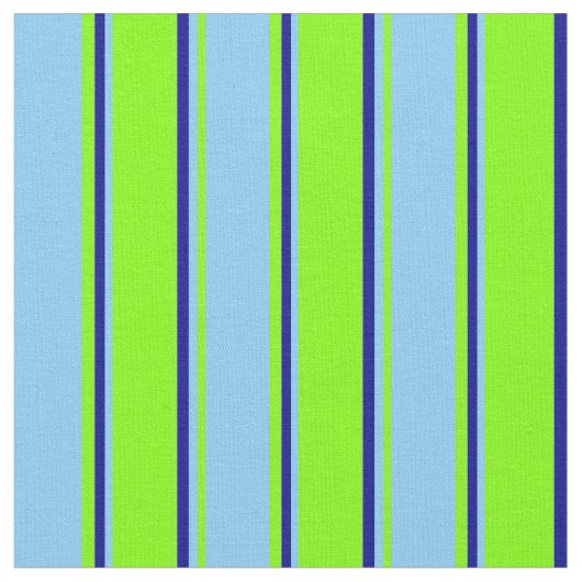Chartreuse, Light Sky Blue en Dark Blue gekleurd Stof (Close Up)