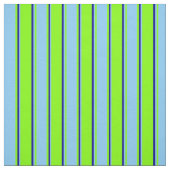 Chartreuse, Light Sky Blue en Dark Blue gekleurd Stof (Swatch)