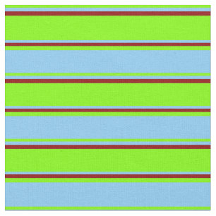 Chartreuse, Light Sky Blue en Dark Red Stof