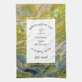 Chartreuse Marble Christelijk Hymn Kitchen Towel Theedoek (Verticaal)