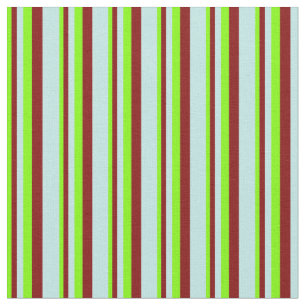 Chartreuse, maroon en Turquoise gekleurde strepen Stof