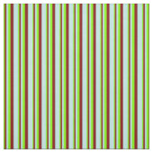 Chartreuse, maroon en Turquoise gekleurde strepen Stof (Swatch)
