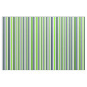 Chartreuse, Midnight Blue & Light Cyan Stripes Stof (Fat Quarter)