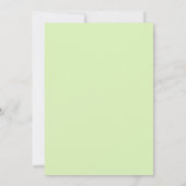 Chartreuse Navy Pioen Huwelijk Kaart (Achterkant)
