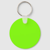 Chartreuse (Neon Green) 7FFF00 Kleur - Naam Optie Sleutelhanger (Voorkant)