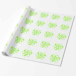Chartreuse, Neon Green Atom Cadeaupapier