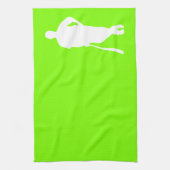 Chartreuse, Neon Green Baseball Theedoek (Verticaal)
