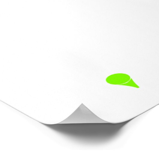 Chartreuse, Neon Green Golf Poster (Hoek)