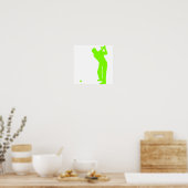 Chartreuse, Neon Green Golf Poster (Keuken)