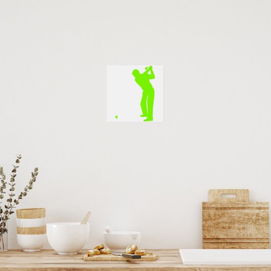 Chartreuse, Neon Green Golf Poster (Keuken)