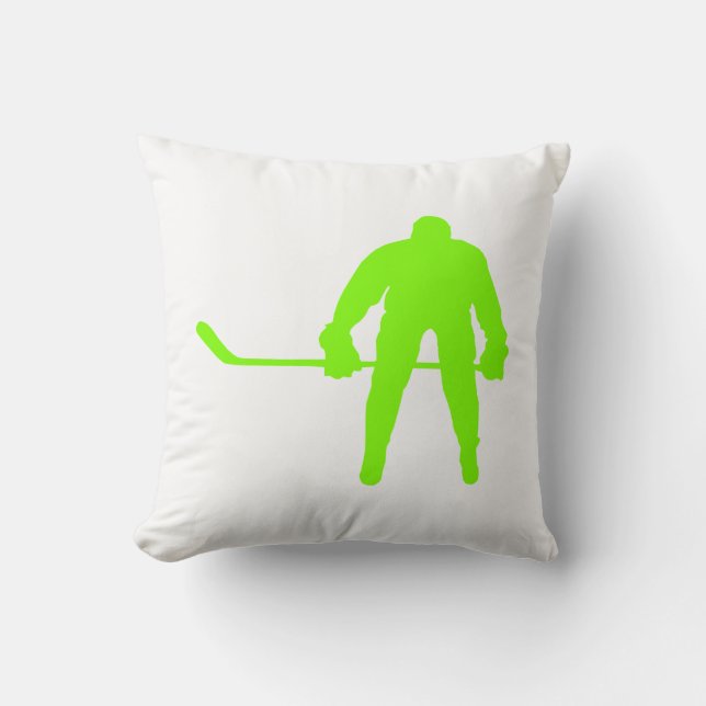 Chartreuse, Neon Green Hockey Kussen (Voorkant)