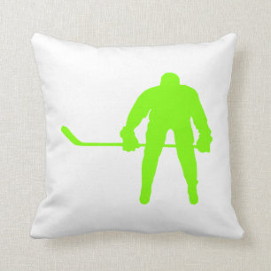 Chartreuse, Neon Green Hockey Kussen