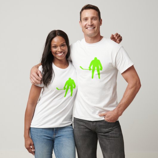 Chartreuse, Neon Green Hockey T-shirt (Unisex)