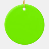 Chartreuse, Neon Green Pi symbool Keramisch Ornament (Achterkant)