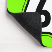 Chartreuse, Neon Green Route 66 verkeersbord Muismat (Hoek)