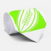 Chartreuse, Neon Green Rugby Stropdas (Opgerold)