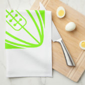 Chartreuse, Neon Green Rugby Theedoek (Quarter Fold)