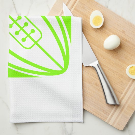 Chartreuse, Neon Green Rugby Theedoek (Quarter Fold)