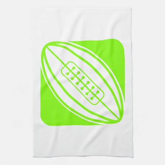 Chartreuse, Neon Green Rugby Theedoek (Verticaal)