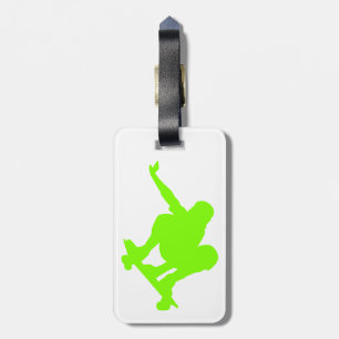 Chartreuse, Neon Green Skater Bagagelabel