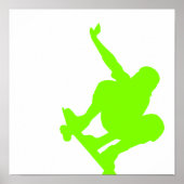Chartreuse, Neon Green Skater Poster (Voorkant)