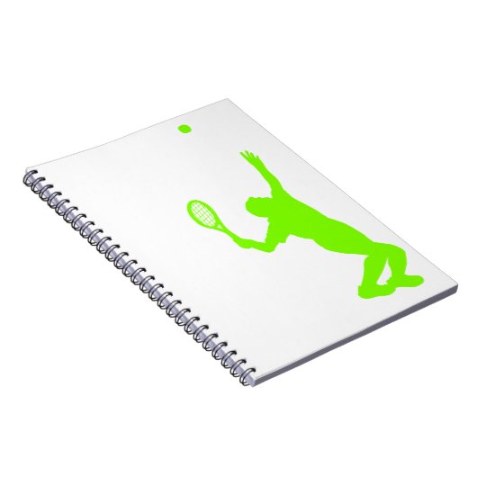 Chartreuse, Neon Green Tennis Notitieboek (Rechterzijde)
