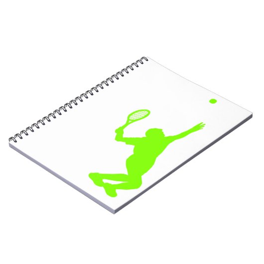 Chartreuse, Neon Green Tennis Notitieboek (Linkerzijde)