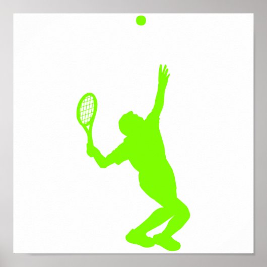 Chartreuse, Neon Green Tennis Poster (Voorkant)