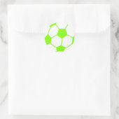 Chartreuse, Neon Green Voetbal Ronde Sticker (Tas)