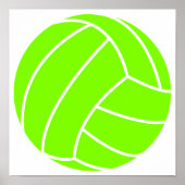 Chartreuse, Neon Green Volleyball Poster (Voorkant)
