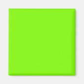 Chartreuse/Neon Groen 7FFF00 Kleur & Afbeelding Op Magneet (Voorkant)