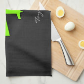 Chartreuse, Neon Groen Vliegtuig Theedoek (Quarter Fold)