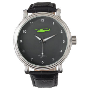 Chartreuse, Neon Groene Helikopter Horloge