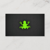 Chartreuse, Neon Groene Kikker Visitekaartje (Achterkant)